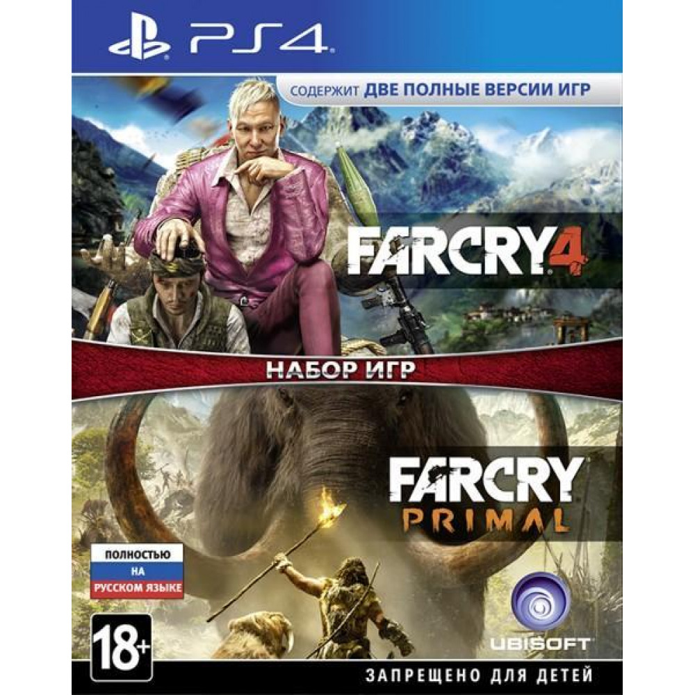 Комплект "Far Cry 4" + "Far Cry Primal" [PS4, русская версия] (Б/У)