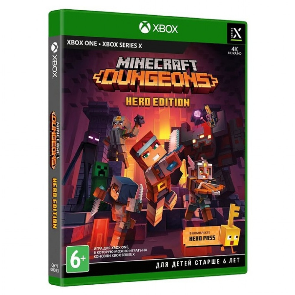 Minecraft Dungeons Hero Edition includes Hero Pass [Xbox One/Series, русские субтитры]