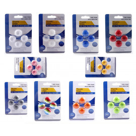Насадка PS4/ X-BOX ONE /XBOX360/PS3 Cover for Stick Silicon  4 in 1 Silver
