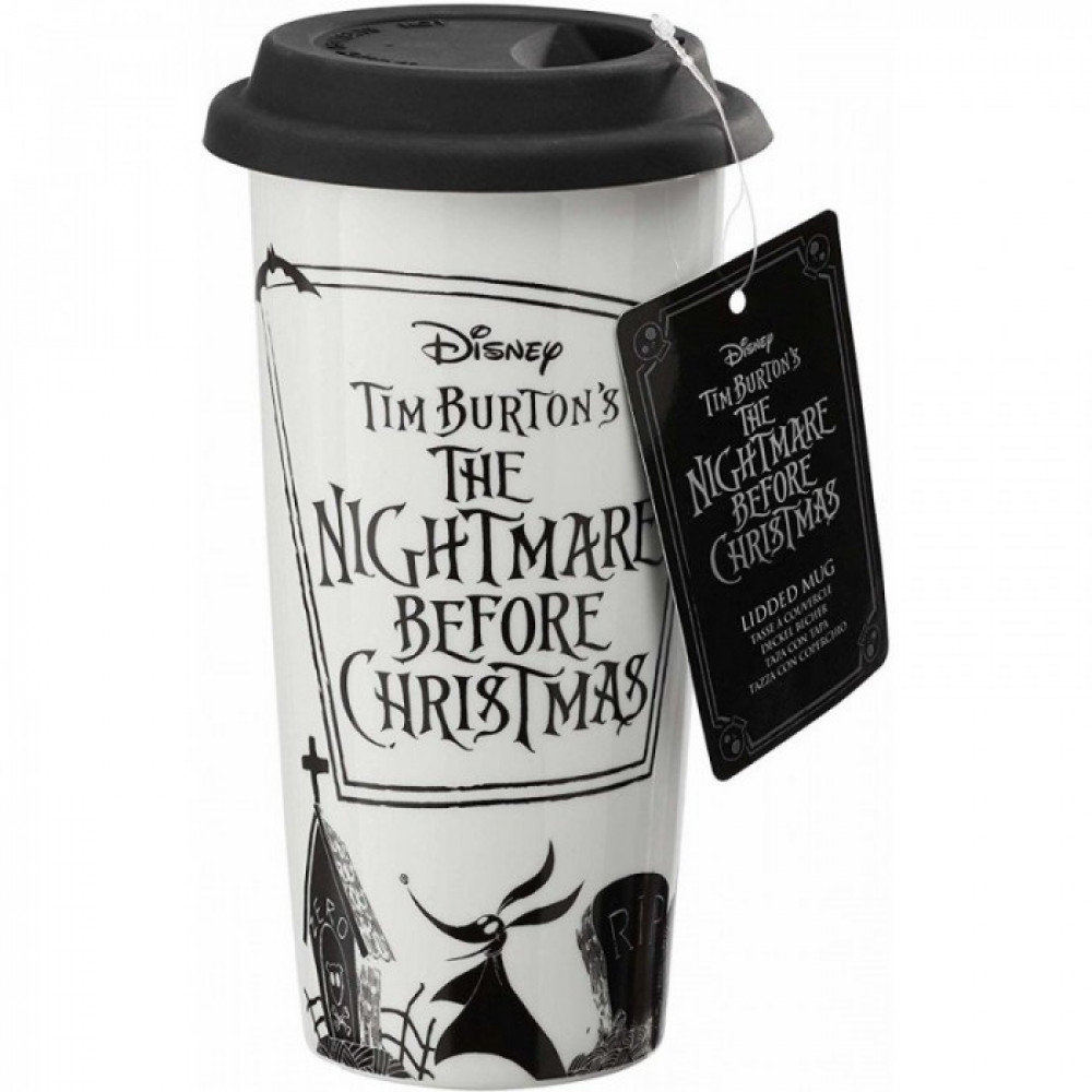 Кружка керамическая Funko Disney NBC Time to Share & Scare Lidded Mug NBC05928