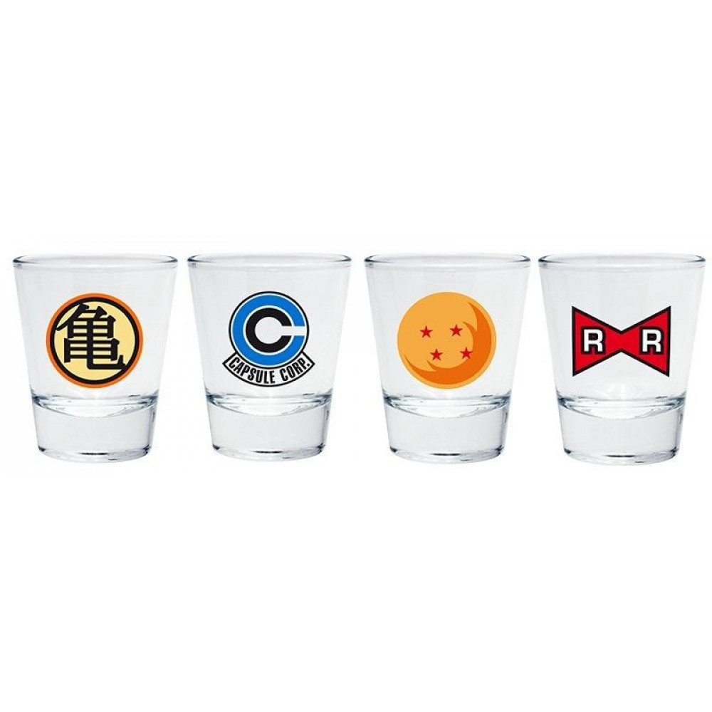 Набор рюмок Dragon Ball Emblems 4 шт 50ml ABYVER084